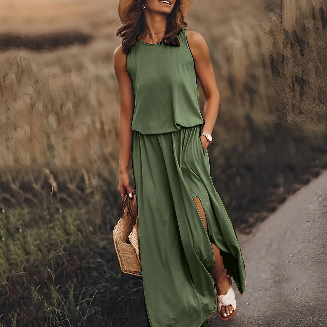 Drune | Lumoava farbenfrohes Kleid: Stylisches Aussehen
