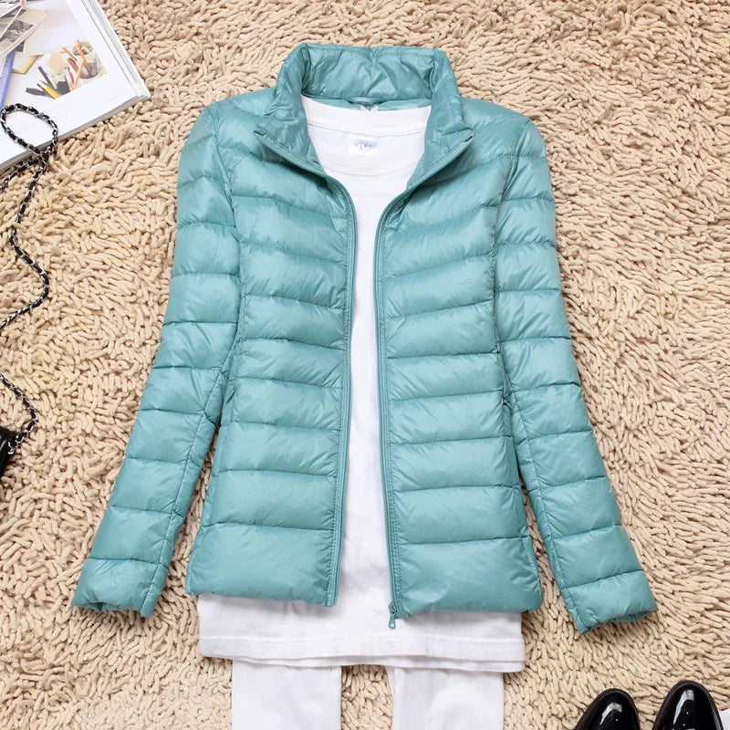 Drune | Kapuze Leichtgewicht Pufferjacke Winterjacken Damen