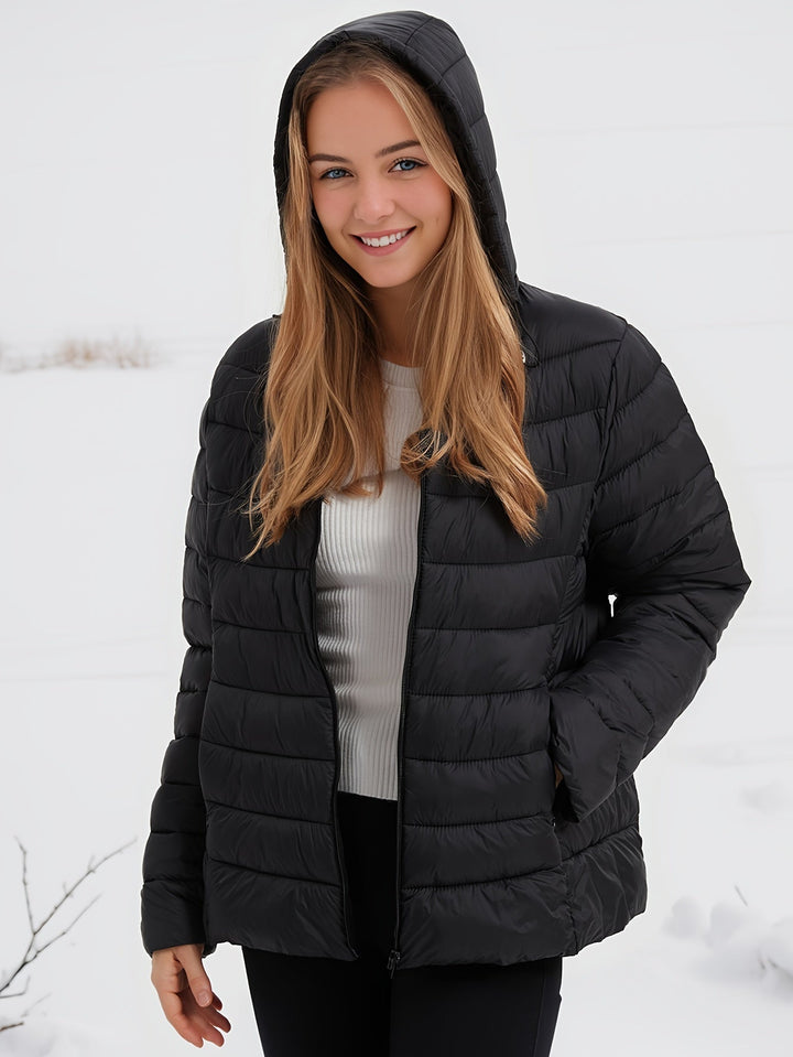Drune | Kapuze Leichtgewicht Pufferjacke Winterjacken für Damen
