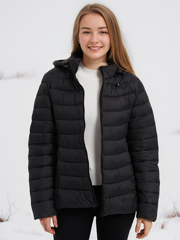 Drune | Kapuze Leichtgewicht Pufferjacke Winterjacken für Damen