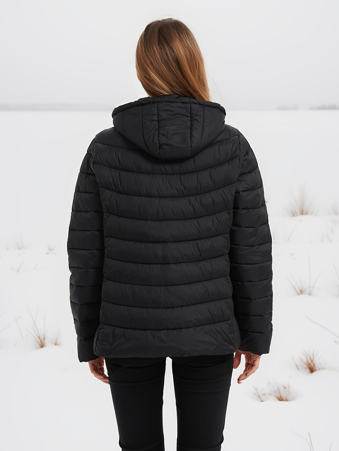 Drune | Kapuze Leichtgewicht Pufferjacke Winterjacken für Damen