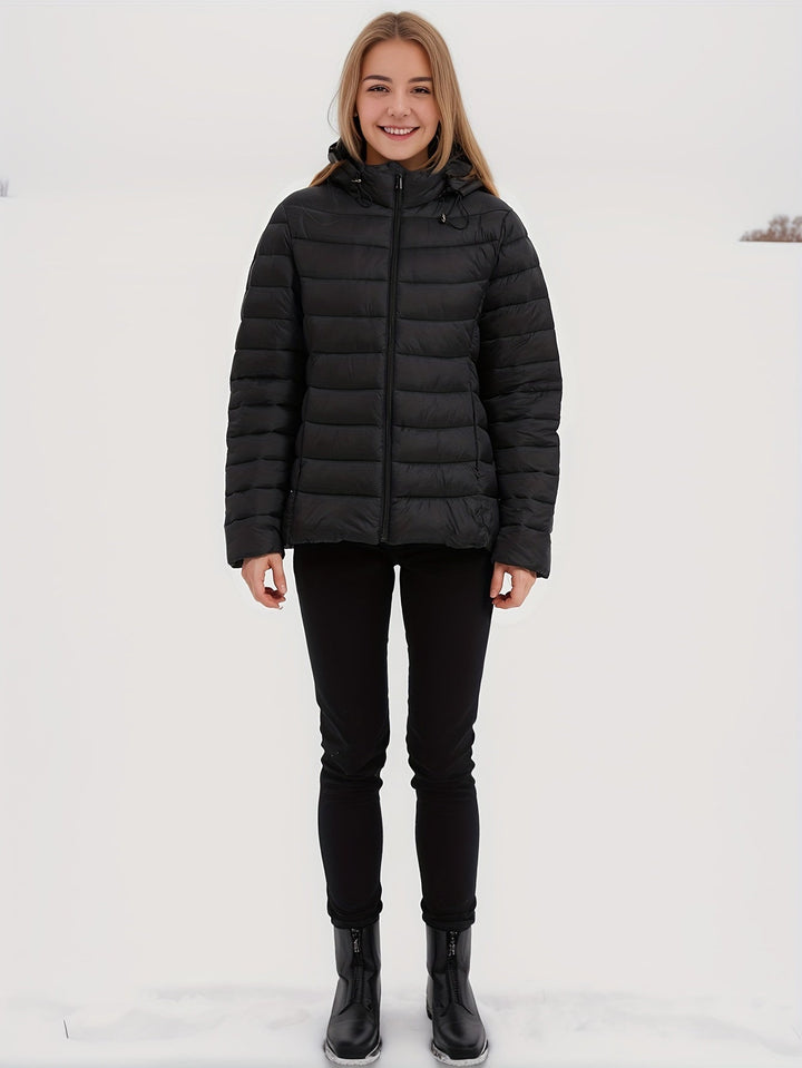Drune | Kapuze Leichtgewicht Pufferjacke Winterjacken für Damen