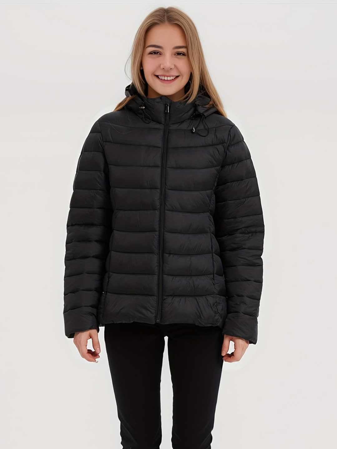 Drune | Kapuze Leichtgewicht Pufferjacke Winterjacken für Damen