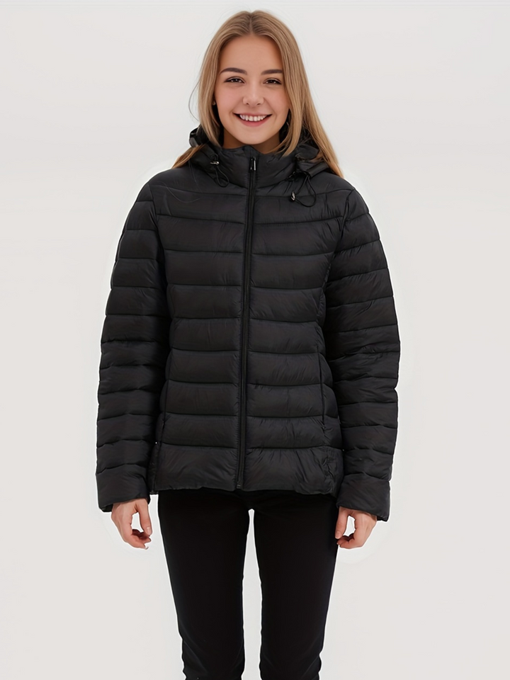 Drune | Kapuze Leichtgewicht Pufferjacke Winterjacken für Damen
