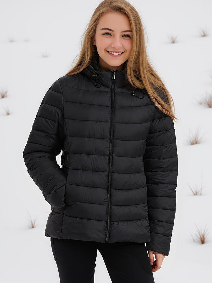 Drune | Kapuze Leichtgewicht Pufferjacke Winterjacken für Damen