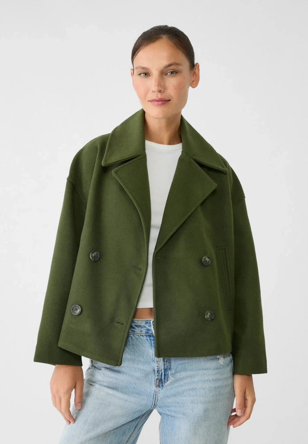 Drune | Doppelreiher-Jacke für Frauen - Kurzschnitt