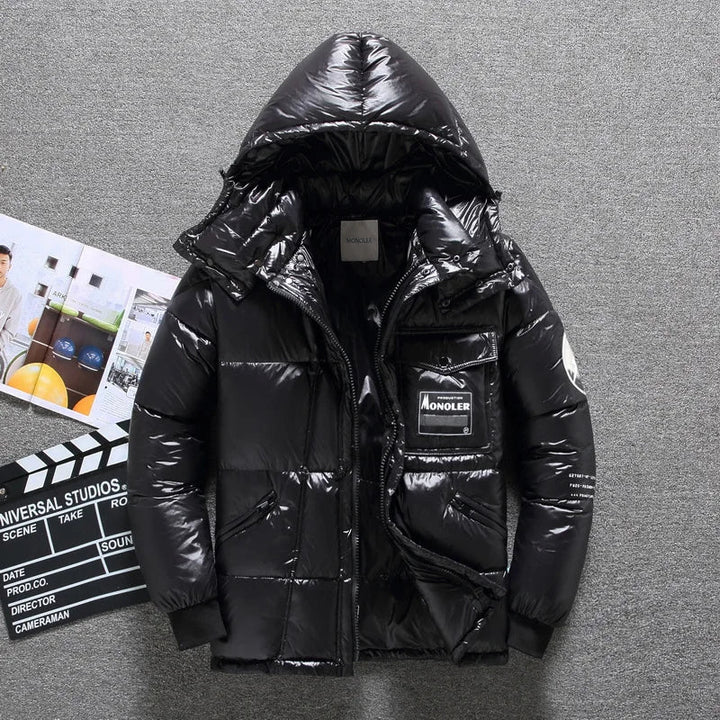 Drune | Herren Winter Steppjacke mit Kapuze