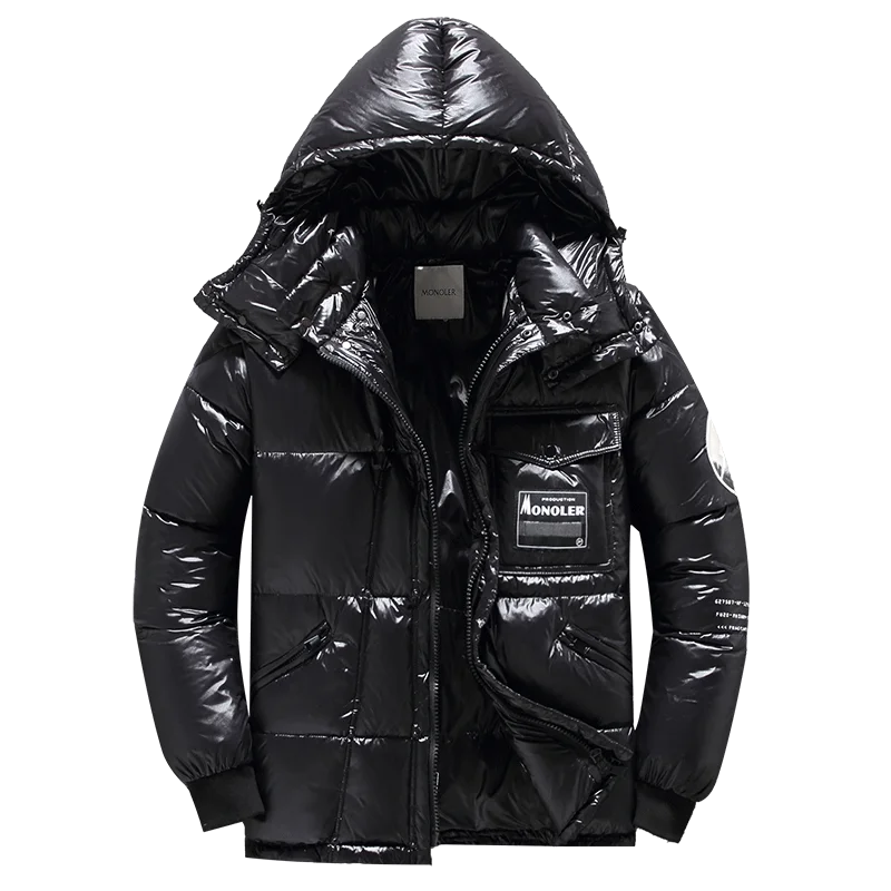 Drune | Herren Winter Steppjacke mit Kapuze