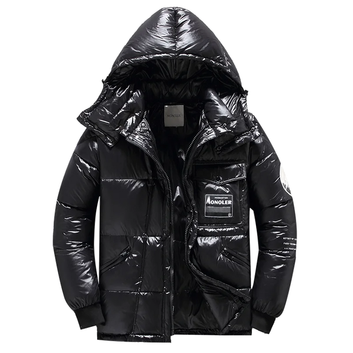 Drune | Herren Winter Steppjacke mit Kapuze
