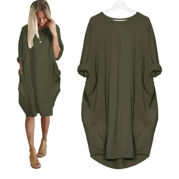 Drune | Bequemes Bauchbedeckendes Kleid