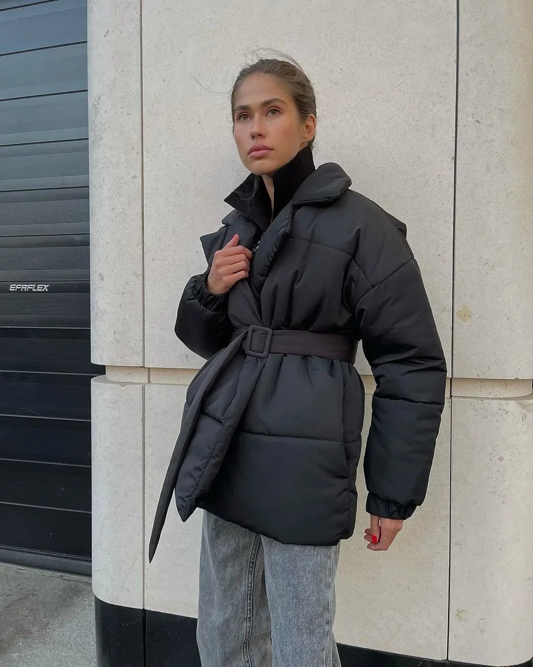 Drune | Damen Gürteltaschen Winterjacke
