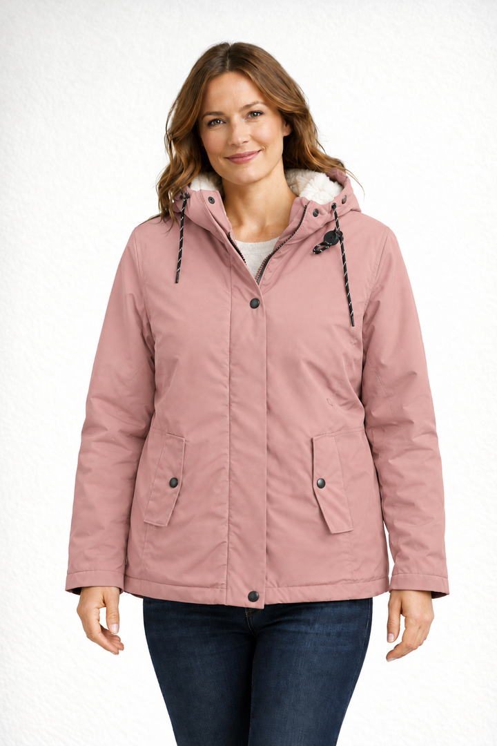 Drune | Damen Winterjacke mit Kapuze und Fleecefutter