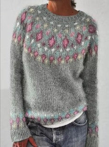 Drune | Schick Gemusterter Strickpulli