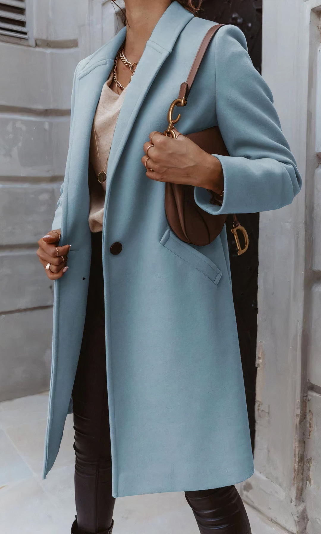 Drune | Elegante langer Mantel für Damen