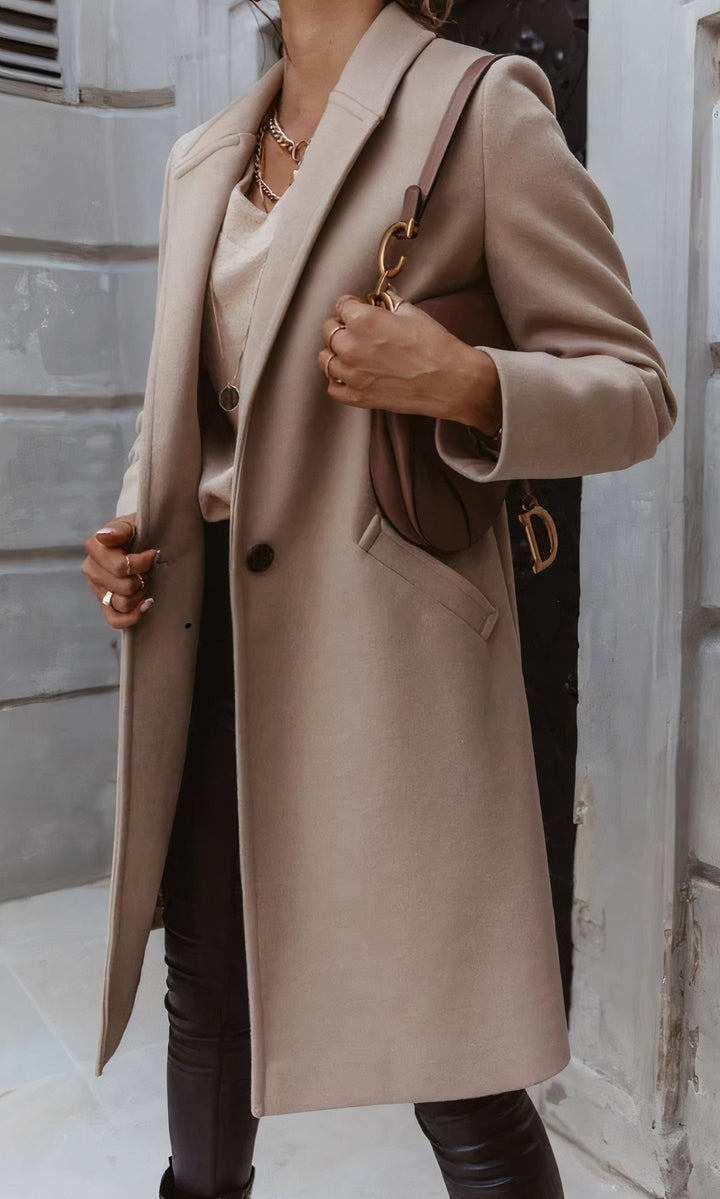 Drune | Elegante langer Mantel für Damen