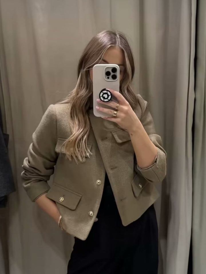 Drune | Vintage Cropped Jacke
