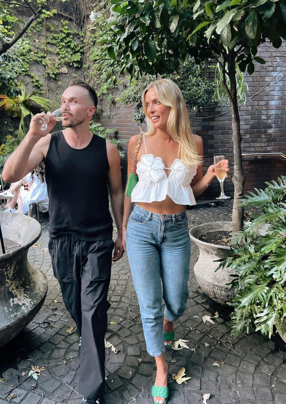 Drune | Strassverziertes Crop-Top Für Frauen