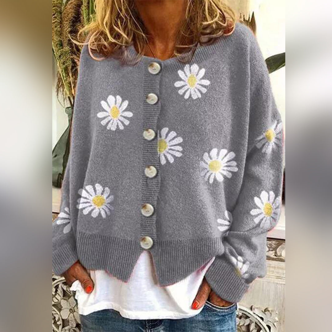 Drune | Warm Gestrickte Damenweste mit Knöpfen