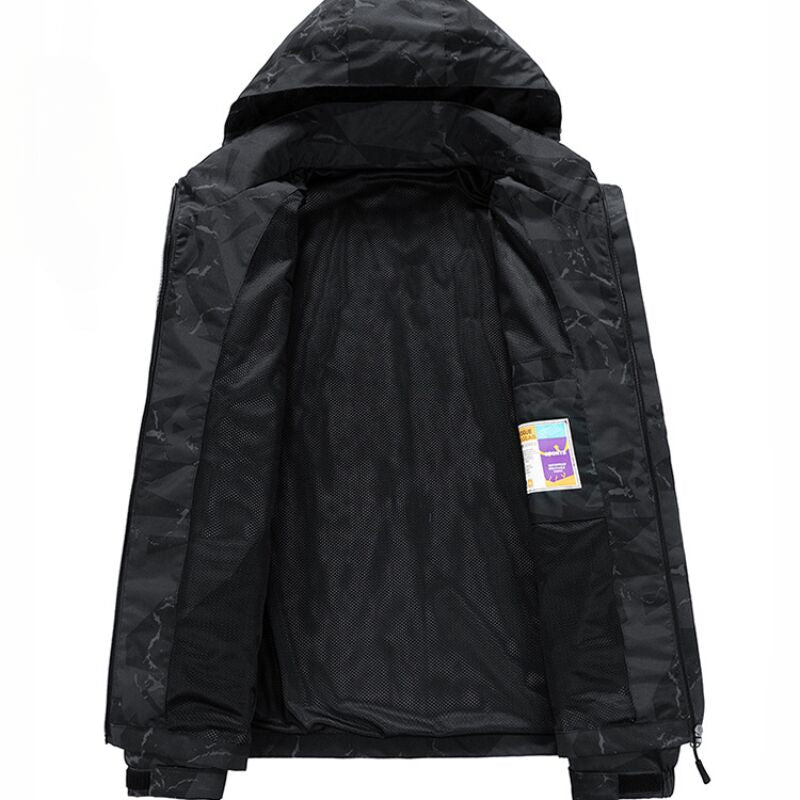 Drune | Wasserdichte Winter-Skijacke Sportlicher Stil mit Reißverschluss und Buchstabendruck
