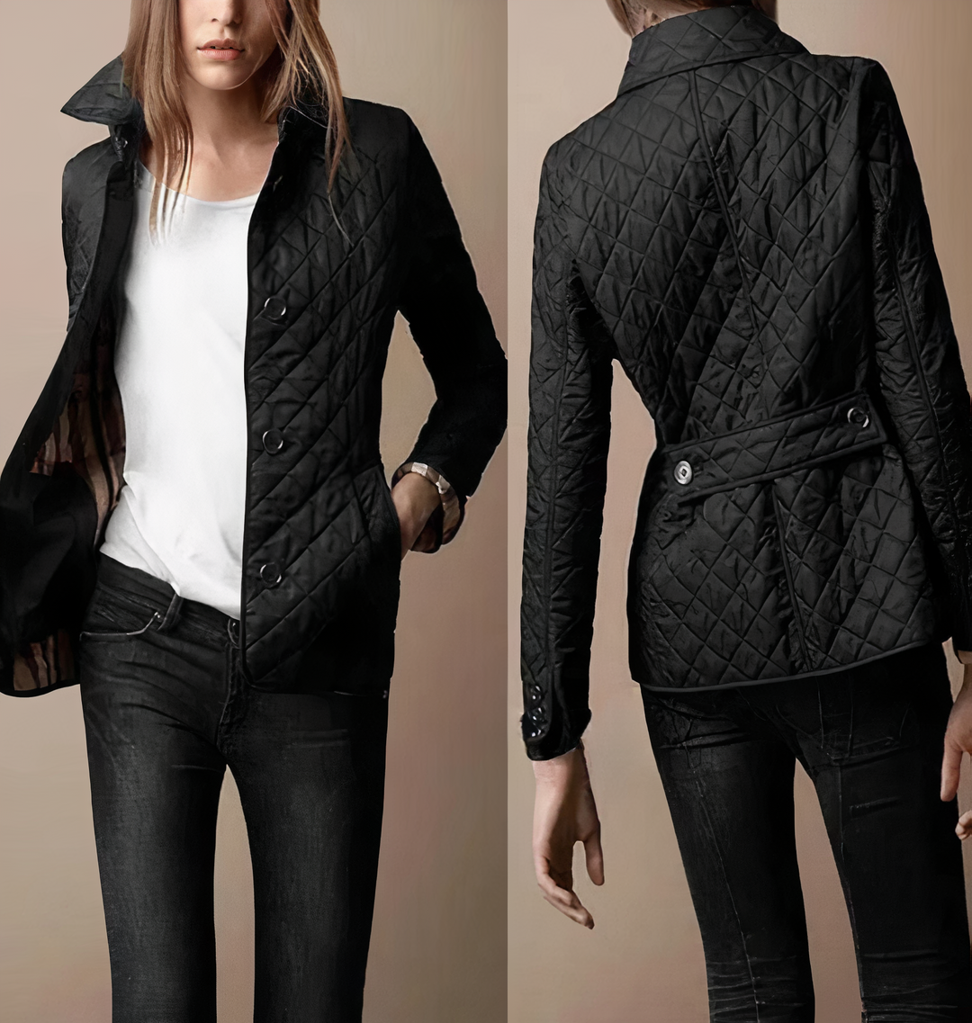 Drune | Leichte Steppjacke für Frauen mit Knöpfen auf der Vorderseite Milika