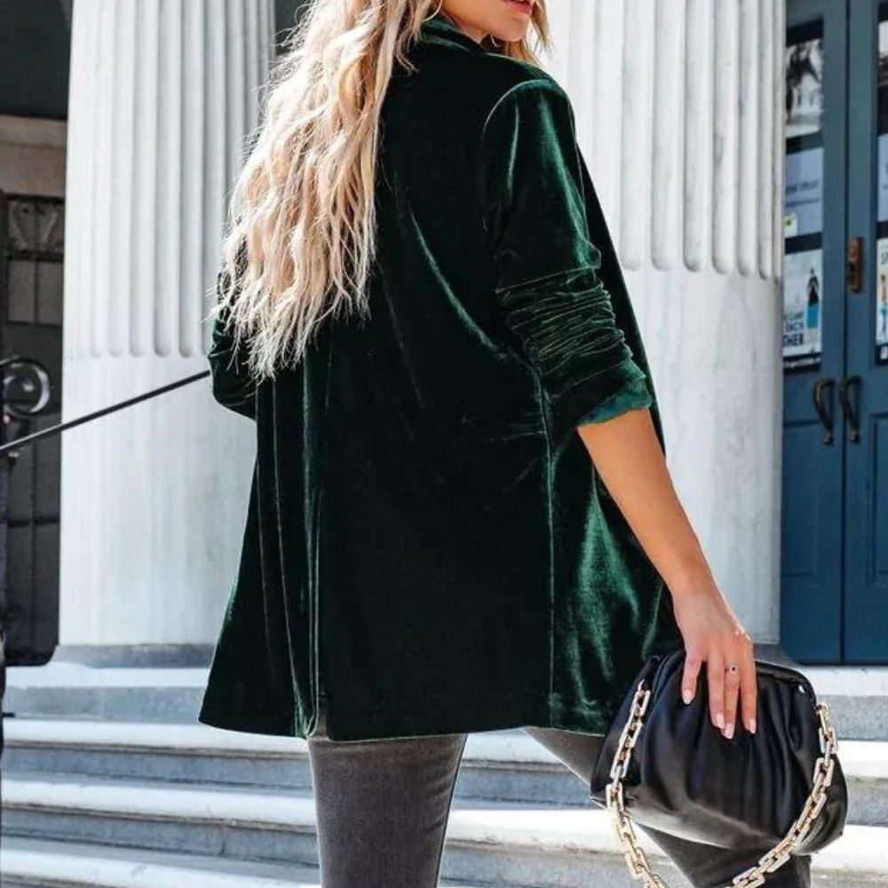 Drune | Unformal Weiche Samtjacke für Damen, Perfekt für den Herbst