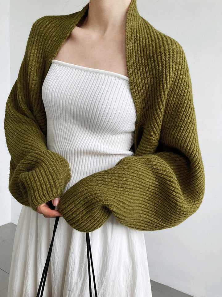 Drune | Damen Strick Offene Cardigan mit Langen Ärmeln