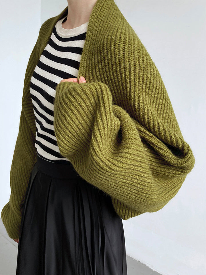 Drune | Damen Strick Offene Cardigan mit Langen Ärmeln