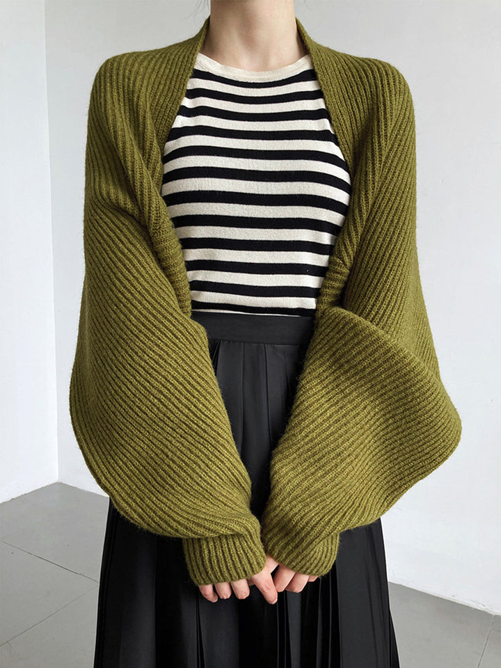 Drune | Damen Strick Offene Cardigan mit Langen Ärmeln