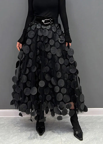 Drune – Eleganter Tüllrock mit Punkten, Mehrlagiger Mesh-Stoff