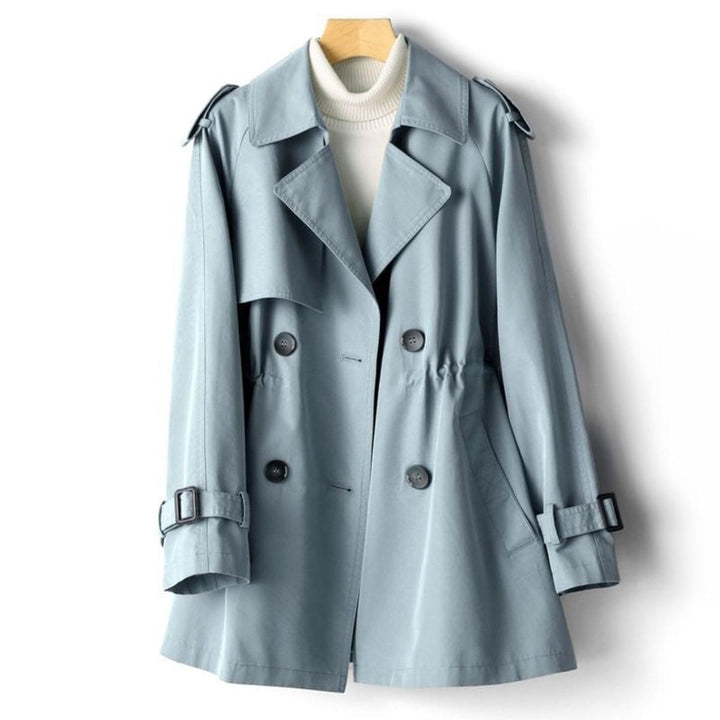 Drune | Eleganter Jaquard Trenchcoat mit Revers Für Damen