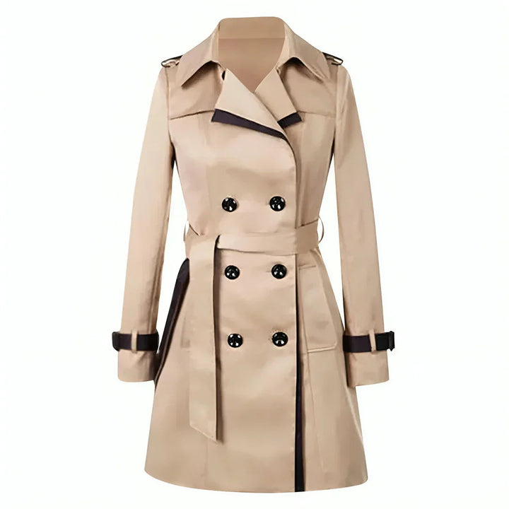 Drune | Eleganter langer Trenchcoat für Frauen Winteroberbekleidung