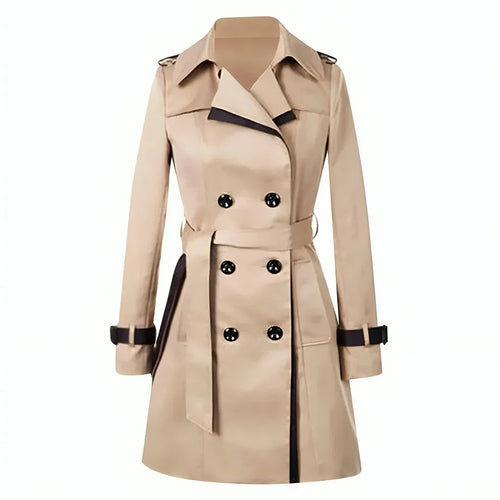 Drune | Eleganter langer Trenchcoat für Frauen Winteroberbekleidung