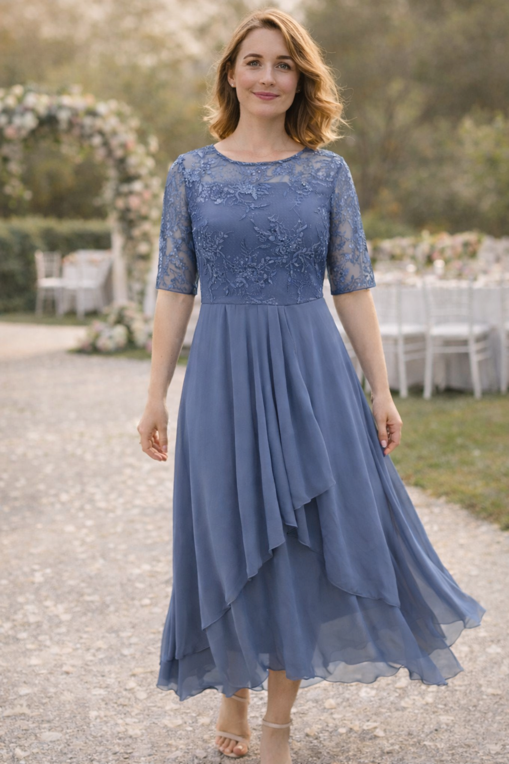 Drune langes kleid elegant locker fallend bequem