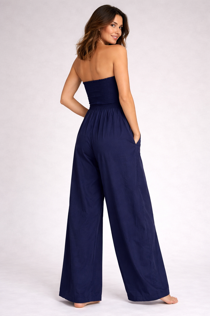 Drune Jumpsuit Damen Off Shoulder elegant schulterfrei