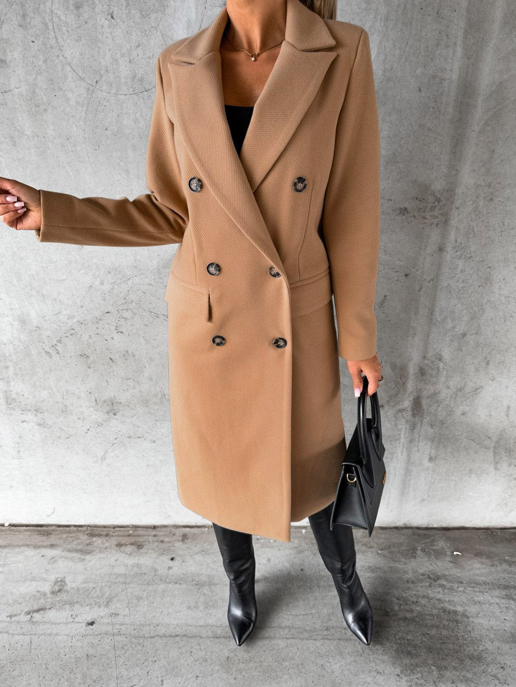 Drune | Elegante und bequeme lange Jacke Mantel Damen Jesse