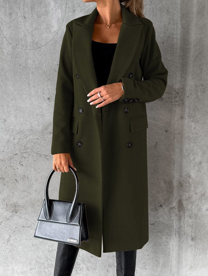 Drune | Langer Mantel Eleganter Moderner Stil Ideal für den Herbst
