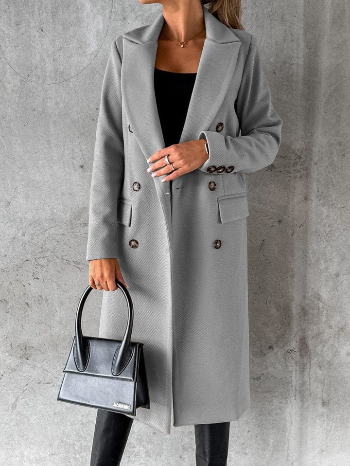 Drune | Langer Mantel Eleganter Moderner Stil Ideal für den Herbst