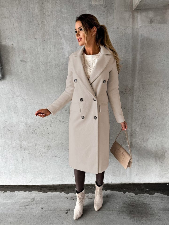 Drune | Langer Mantel Eleganter Moderner Stil Ideal für den Herbst