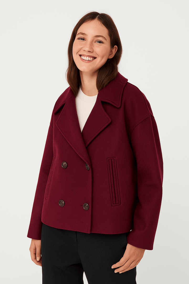 Drune | Elegante Damen Winterjacke mit Doppelreihiger Knopfleiste