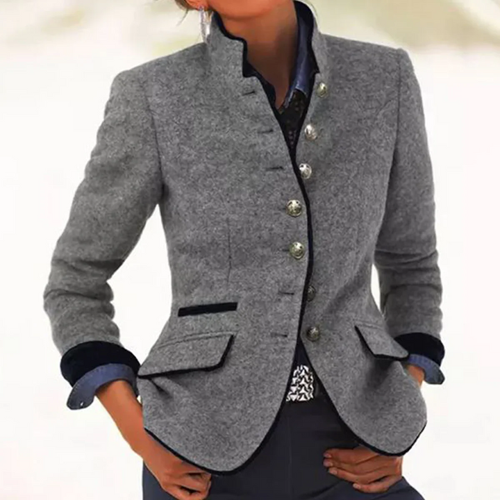 Drune | Hoher Kragen - Damen Winterjacke Gepolstert Lange Passform
