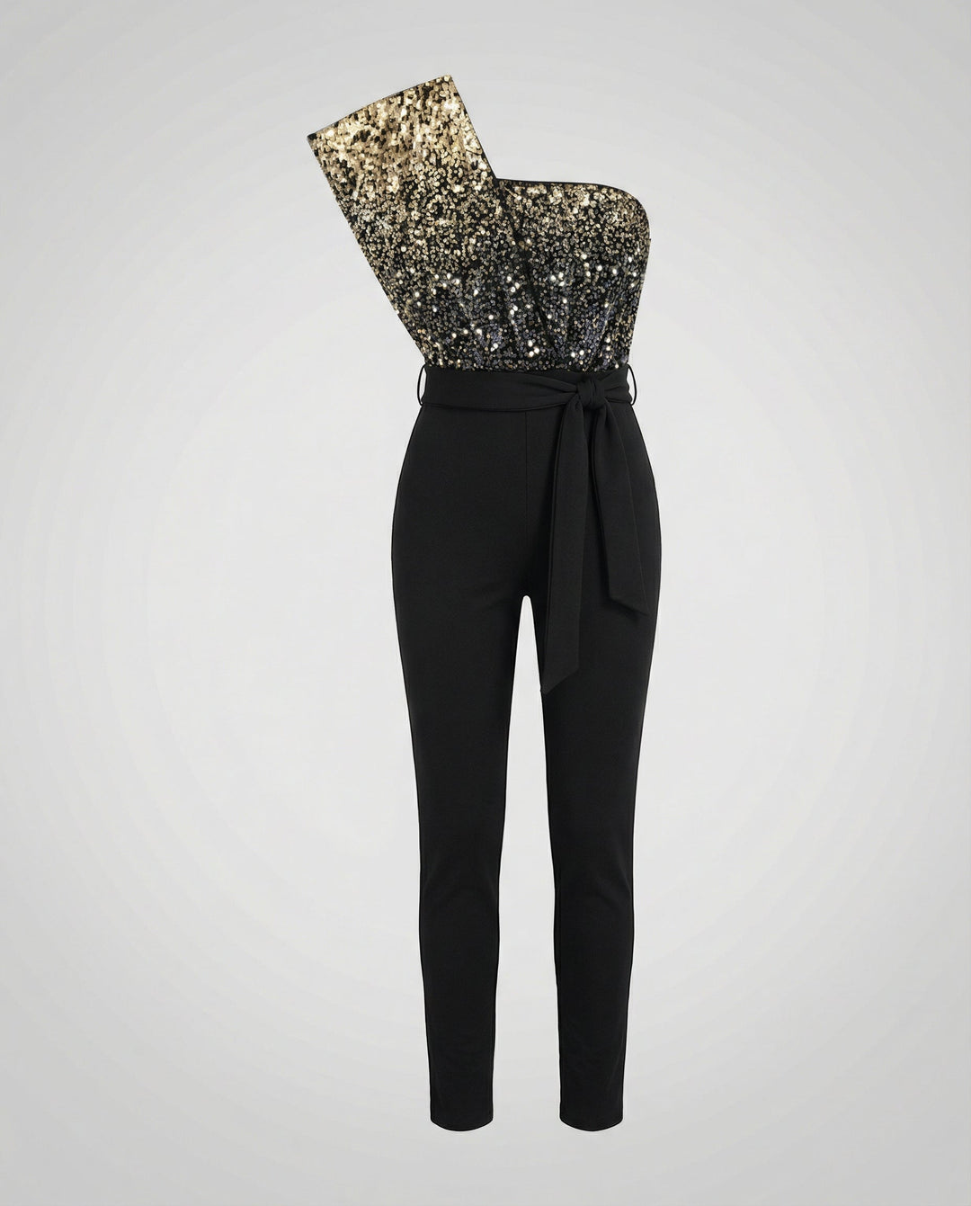 Patchwork Pailletten Jumpsuit Damen Drune