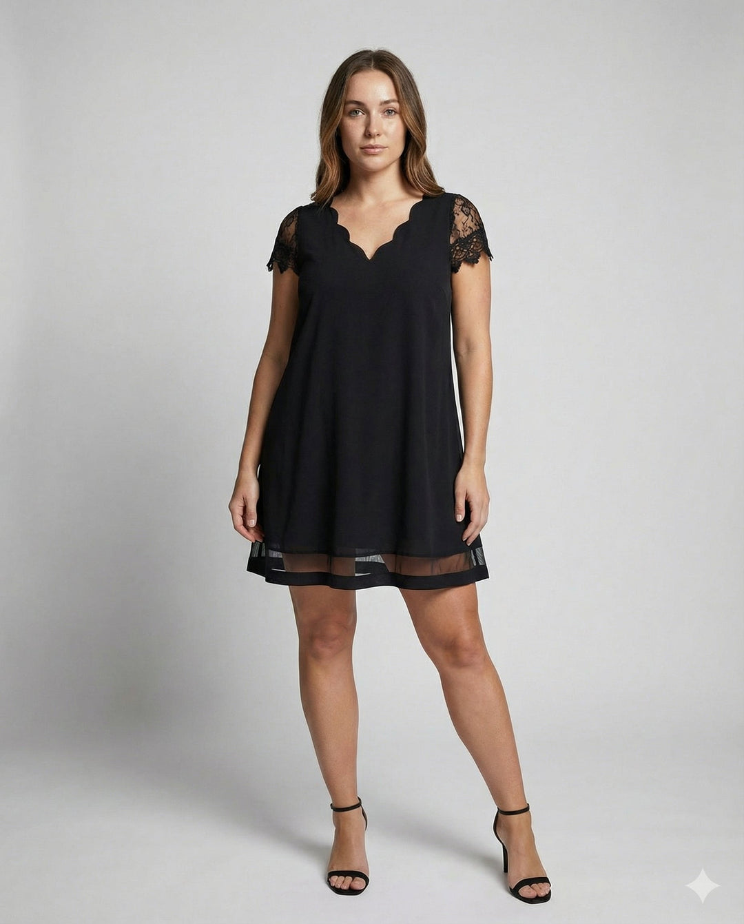 Elegantes Detail Kleid Damen | Drune