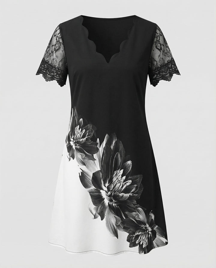 Elegantes Detail Kleid Damen | Drune
