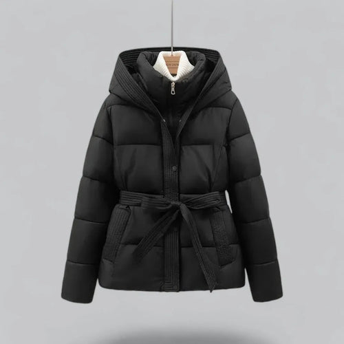 Drune | Kapuzenpufferjacke mit Gürtel