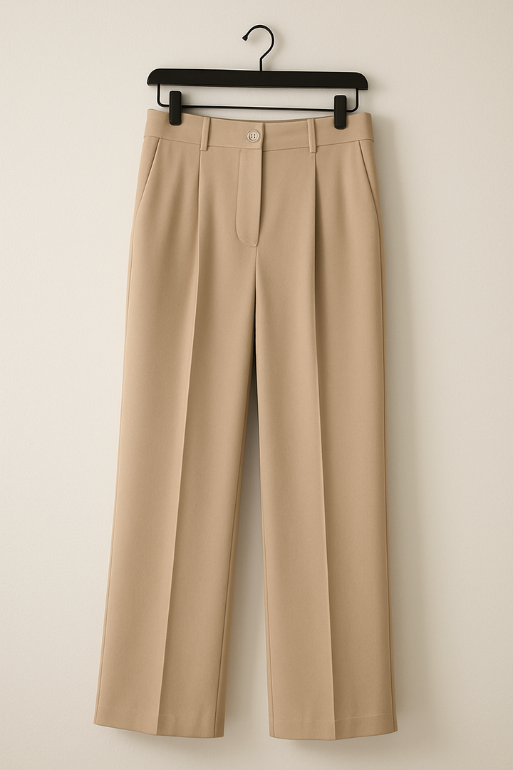 Drune | Stoffhose mit Bundfalten und weitem Bein