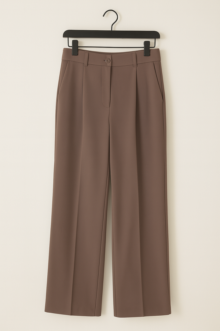 Drune | Stoffhose mit Bundfalten und weitem Bein
