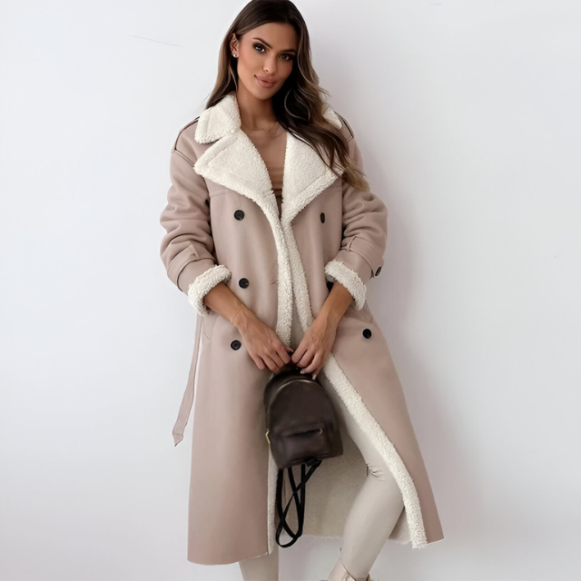 Drune | Winterjacke aus PU-Leder mit Fleecefutter