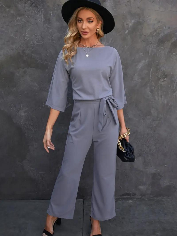 Drune | Stylischer Jumpsuit mit Gürtel
