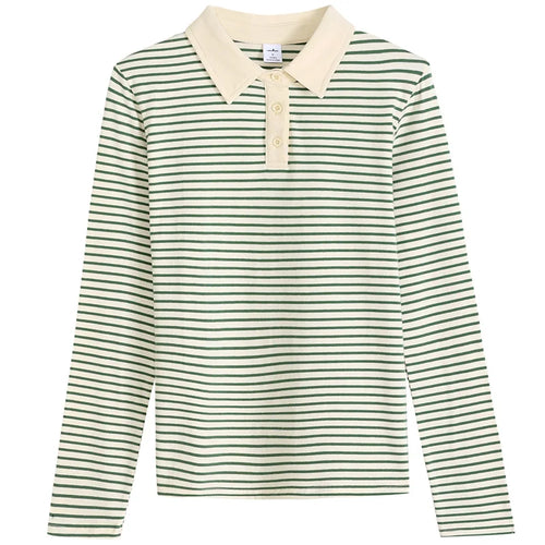 Drune | Langarm-Poloshirt Damen aus Baumwolle