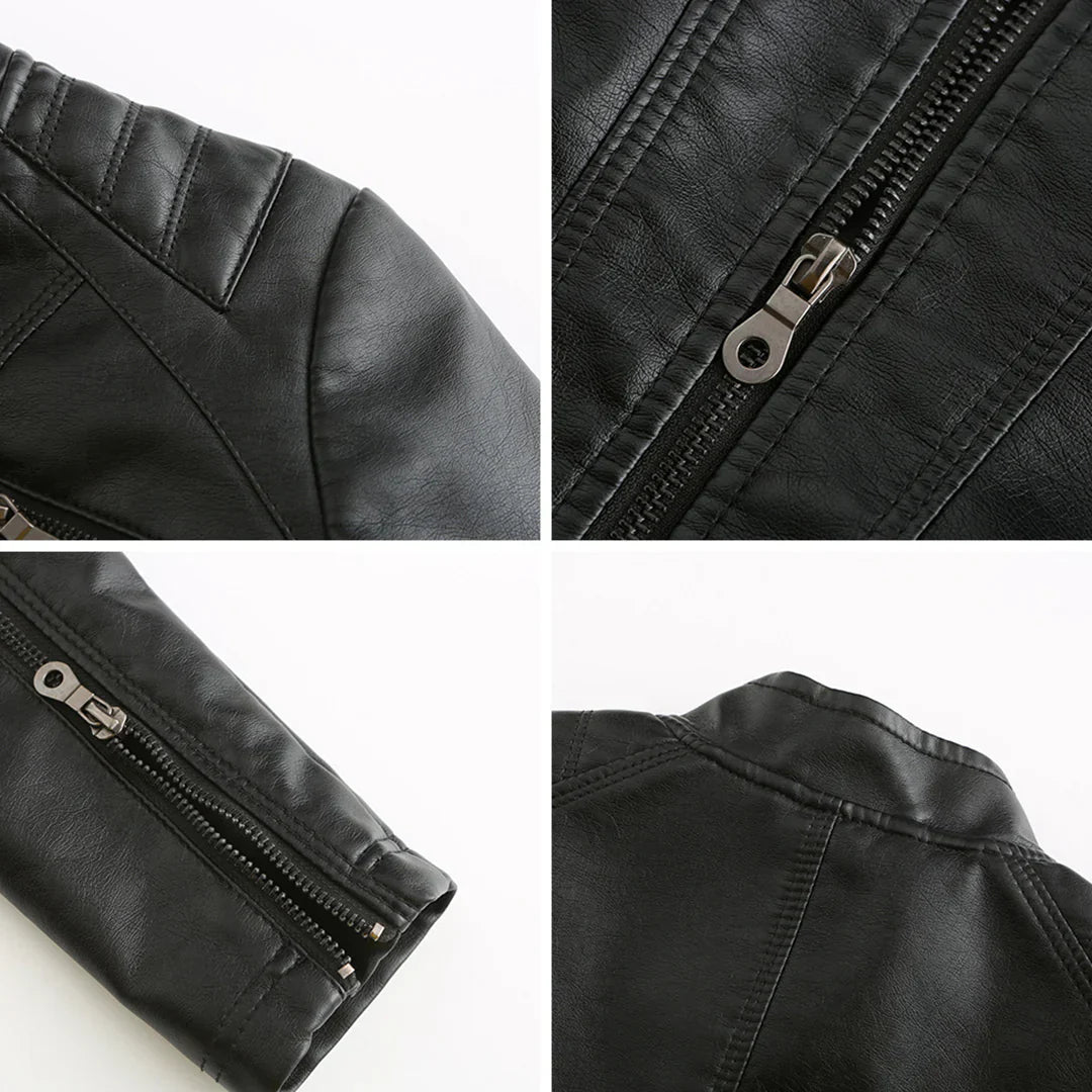 Drune | Stilvolle Leder Damenjacke mit zeitlosem Design